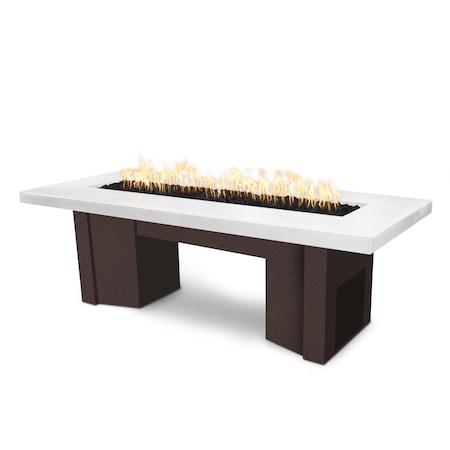 The Outdoor Plus 78 Alameda Fire Table Smooth Concrete, Match Lit w/Flame Sense Sys, Liq. Propane OPT-ALMGFRC78FSML-LIM-CPV-LP